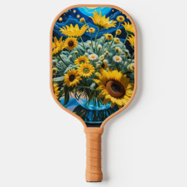 Bodegón Flores y Noche 1 - 001 Pickleball Paddle
