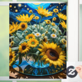 Bodegón Flores y Noche 1 - 001 Raamsticker (Huis)