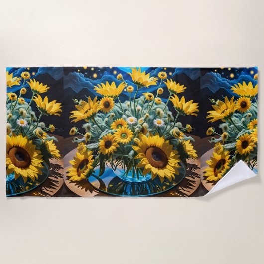 Bodegón Flores y Noche 1 - 001 Strandlaken (Voorkant)