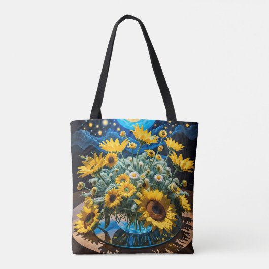 Bodegón Flores y Noche 1 - 001 Tote Bag (Achterkant)
