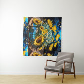 Bodegón Flores y Noche 1 - 001 Wandkleed (In Situ (horizontaal))