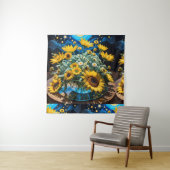 Bodegón Flores y Noche 1 - 001 Wandkleed (In situ)