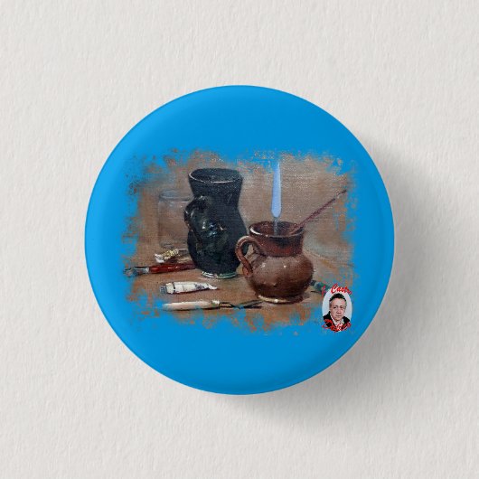 Bodegón/Natureza morta/Still life Ronde Button 3,2 Cm (Voorkant)