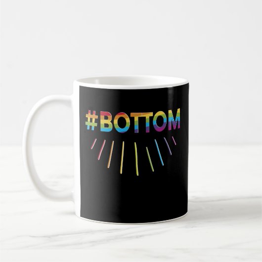 Bodem Funny Gay Pride Rainbow Flag Coffee Mok (Links)