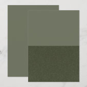 Bodem gestructureerd mosgroen menu – Aanpasbaar (Voorkant / Achterkant)