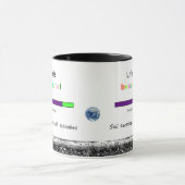 Bodem krioelt van microben het leven is mooi mok (Midden)