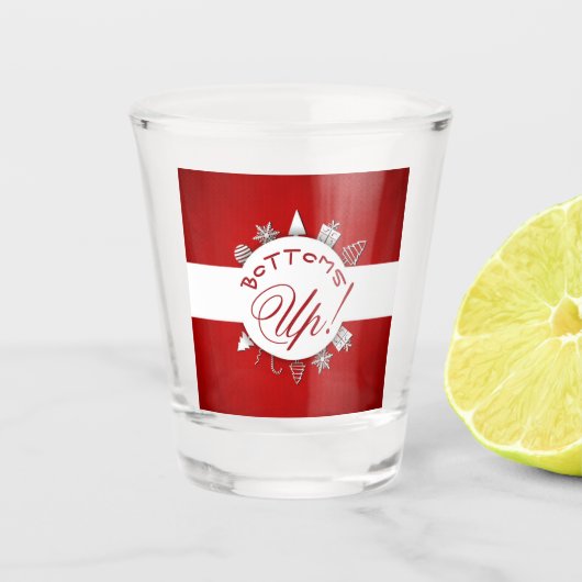 “Bodem omhoog!” Shotglas Shot Glas (Voorkant)