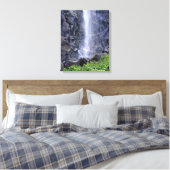 Bodem van de Herfsten van Bridalveil, Yosemite, CA Canvas Afdruk (Insitu (Slaapkamer))