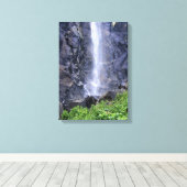 Bodem van de Herfsten van Bridalveil, Yosemite, CA Canvas Afdruk (Insitu (Houten vloer))