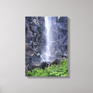 Bodem van de Herfsten van Bridalveil, Yosemite, CA Canvas Afdruk