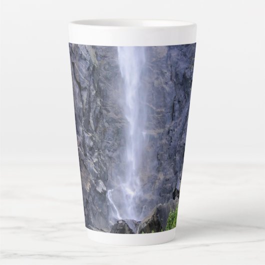 Bodem van de Herfsten van Bridalveil, Yosemite, CA Latte Mok (Voorkant)