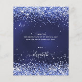 Bodemaanblauw glitterstof voor de jaarwisseling be (Achterkant)