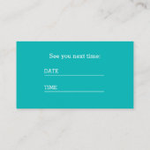 Bodemaanwijzers Herinneringsherinnering Paars Owl Afsprakenkaartje (Achterkant)