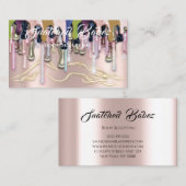 Bodemafdrijfveren van Logo van schoonheidsvrouwen Visitekaartje (Voorkant / Achterkant)