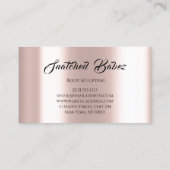 Bodemafdrijfveren van Logo van schoonheidsvrouwen Visitekaartje (Achterkant)