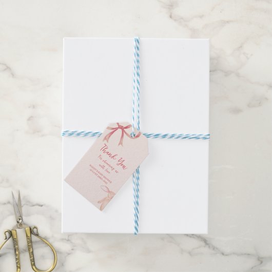 BodemBaby shower Favor/Gift Label Cadeaulabel (Met Touw)