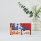 Bodembakkersbruiloft in de bosbessen visitekaartje (Staand voorkant)