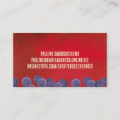 Bodembakkersbruiloft in de bosbessen visitekaartje (Achterkant)