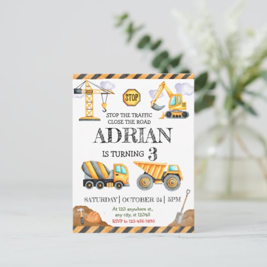 Bodemballetjeskinderen van Birthday Party Briefkaart (Staand voorkant)