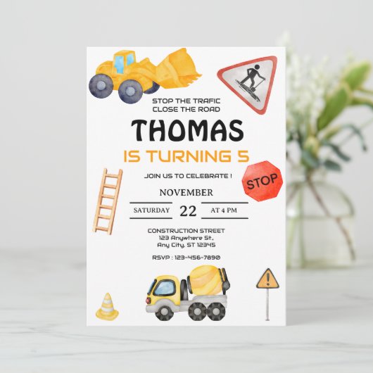 Bodemballetjeskinderen van Birthday Party Kaart (Staand voorkant)