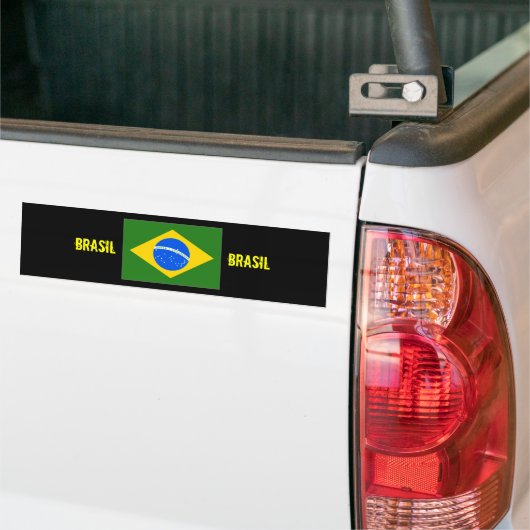 Bodembalticker van het centrum van het Brasil Bumpersticker (Op Truck)