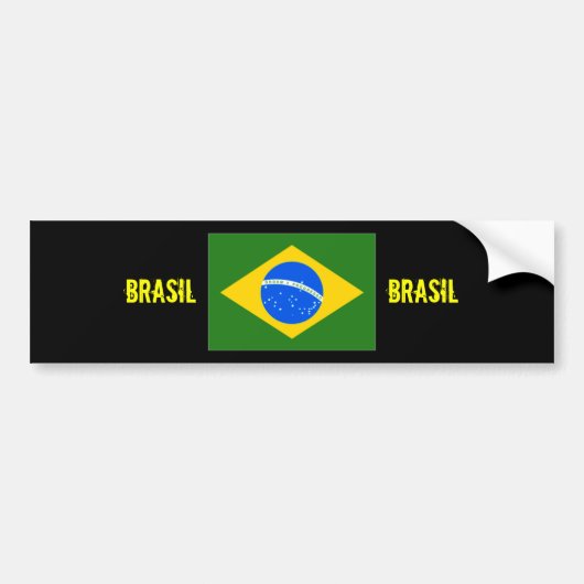 Bodembalticker van het centrum van het Brasil Bumpersticker (Voorkant)
