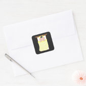 Bodembeden Vierkante Sticker