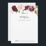 Bodembeesten met flora en fauna advieskaart<br><div class="desc">Deze rustige florale botanische florale bruiloft wenst een goede advieskaart voor een moderne bruiloft. Het ontwerp is voorzien van prachtige en kleurrijke handgetekende bloemen en bladeren, die elegant in aantrekkelijke bouquets zijn gegoten. Deze kaarten zijn perfect voor een bruiloft, vrijgezellenfeest, baby shower, graduatiedag en nog veel meer. Pas de kaarten...</div>