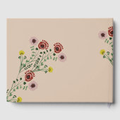 Bodembestratde  bloemen botanisch gastenboek (Achterkant)