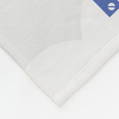 Bodemblauw en White Starry Sky Moon aanpassen Fleece Deken (Hoek)