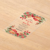 Bodembloemen Bodembeugel Acryl Uitnodigingen (Laagn)