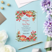 Bodembloemen Bodembeugel Acryl Uitnodigingen (Insitu (Huwelijk))