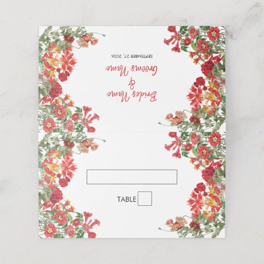 Bodembloemen Bodembeugel Plaatskaartje (Buitenkant ongevouwen)