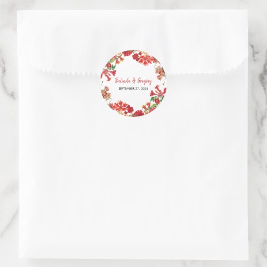 Bodembloemen Bodembeugel Ronde Sticker (Tas)