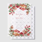 Bodembloemen Bodembeugel Vellum Uitnodigingen (Offset (Uitnodiging))