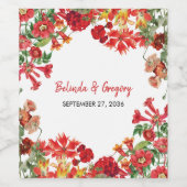 Bodembloemen Bodembeugel Wijn Etiket (Enkel label)