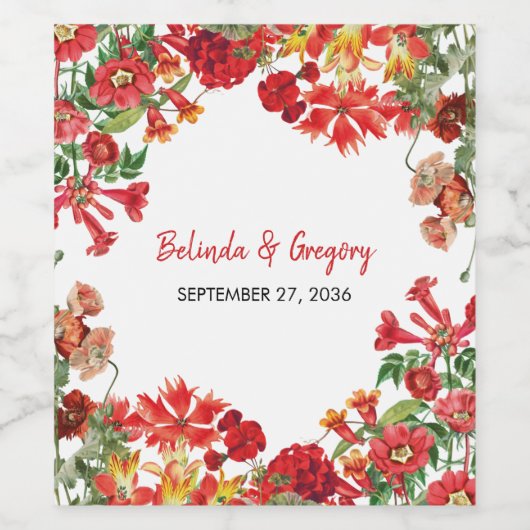 Bodembloemen Bodembeugel Wijn Etiket (Enkel label)