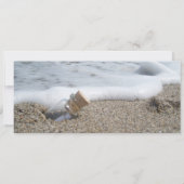 Bodemboardpas Ticket-bericht in een fles Kaart (Achterkant)