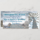 Bodemboardpas Ticket-bericht in een fles Kaart (Voorkant / Achterkant)