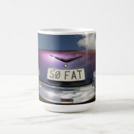 Bodembogen omhoog ZO VET Achterkant klassieke auto Koffiemok