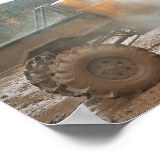 Bodembogging (Mudbogging) Vrachtwagen Poster (Hoek)