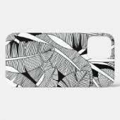 Bodemboom, plant en palmboom, zwart-wit Case-Mate iPhone case (Achterkant (horizontaal))