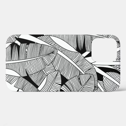 Bodemboom, plant en palmboom, zwart-wit Case-Mate iPhone case (Achterkant (horizontaal))