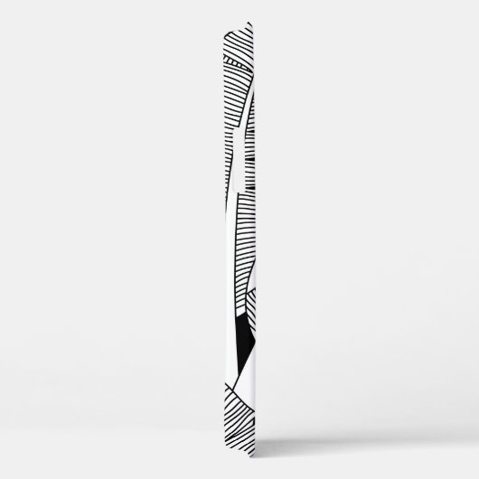 Bodemboom, plant en palmboom, zwart-wit Case-Mate iPhone case (Achterkant / Rechts)