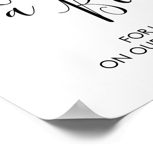 Bodembord - Bericht in een bord met flessengreiger Poster (Hoek)