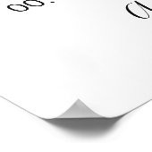 Bodembord - Bodembord voor bruiloft Poster (Hoek)