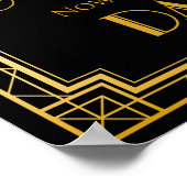 Bodembord - Dance Floor Gatsby Wedding Sign Poster (Hoek)