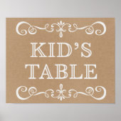 Bodembord - Tafelbord van het Kind - Tafel Poster (Voorkant)
