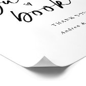 Bodembord voor bruiloft Matig Minimalistisch Fun Poster (Hoek)