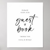 Bodembord voor bruiloft Matig Minimalistisch Fun Poster (Voorkant)